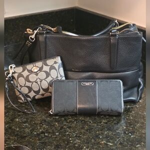 Coach Bundle -  Borough Bag, Accordion Wallet And Wristlet